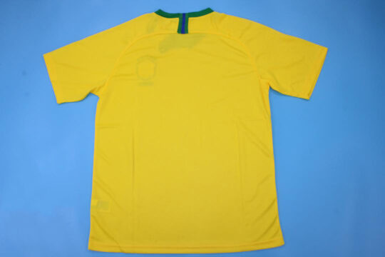 Shirt Back Blank - Brazil 2018 Home Short-Sleeve Jersey