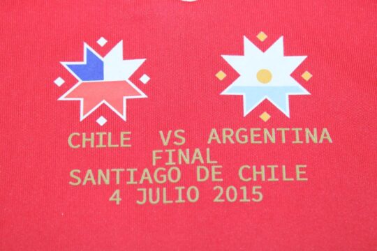 2015 Final Imprint - Chile 2014-2015 Home Short-Sleeve Jersey