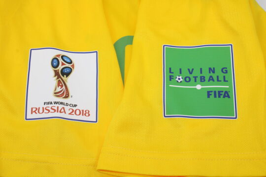 2018 World Cup Patches - Brazil 2018 Home Short-Sleeve Jersey