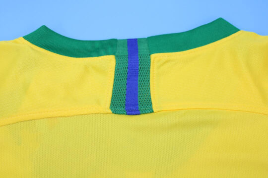 Shirt Collar Back - Brazil 2018 Home Short-Sleeve Jersey