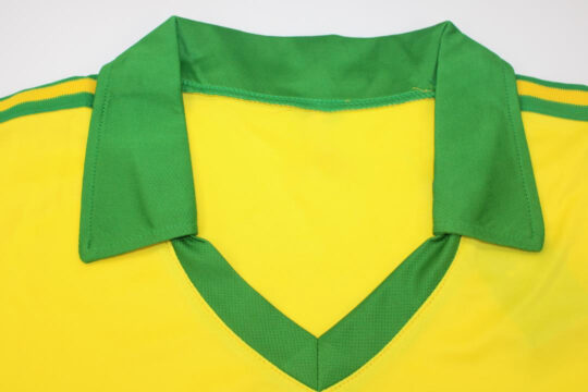 Shirt Collar Front - Brazil 1978 Home Short-Sleeve Jersey