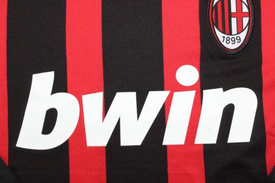 Shirt Front Closeup - AC Milan 2008-2009 Home Short-Sleeve Jersey