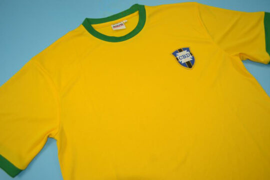 Shirt Front Closeup, Brazil 1970 Home Short-Sleeve Jersey