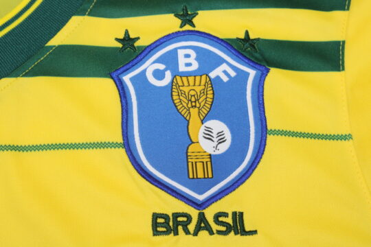 Brazil Emblem - Brazil 1984 Olympics Home Short-Sleeve Jersey