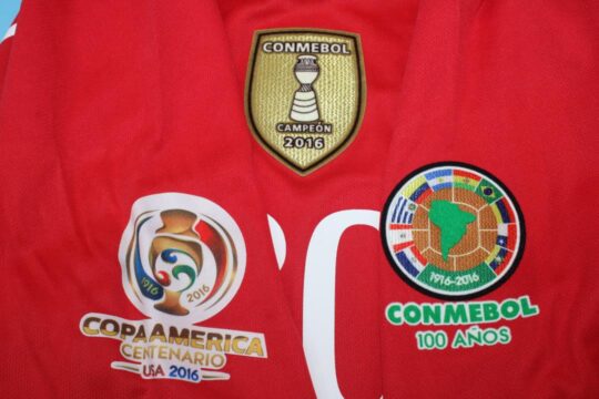 Copa America Patches - Chile 2016-2017 Home Short-Sleeve Jersey