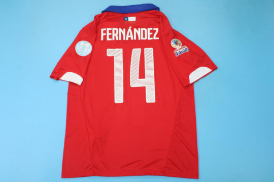 Fernandez Nameset - Chile 2014-2015 Home Short-Sleeve Jersey