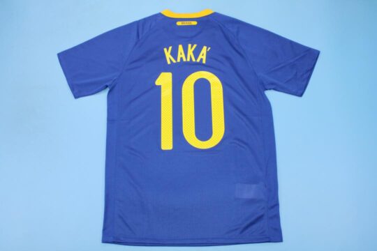 Kaka Nameset - Brazil 2010 Away Short-Sleeve Jersey