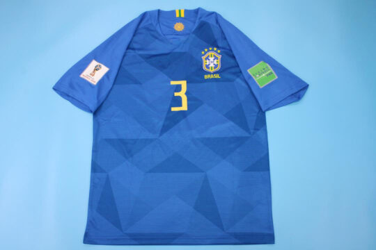 Miranda Nameset - Brazil 2018Away Short-Sleeve Jersey