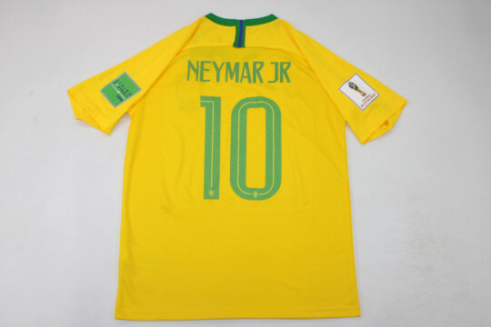 Neymar Nameset - Brazil 2018 Home Short-Sleeve Jersey