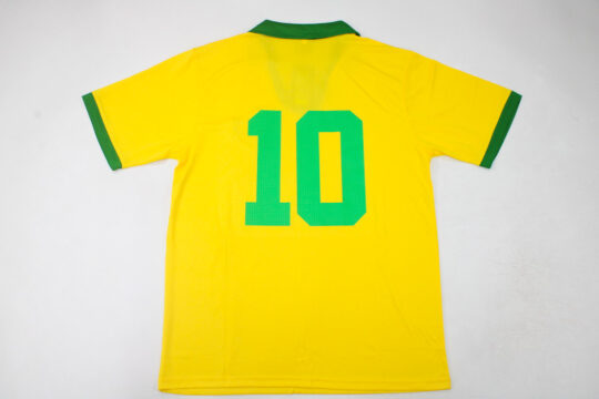 Pele Nameset, Brazil 1958-1966 Home Short-Sleeve Kit/Jersey