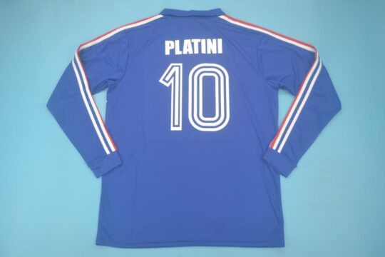 Platini Nameset, France 1984-1986 Home Short-Sleeve