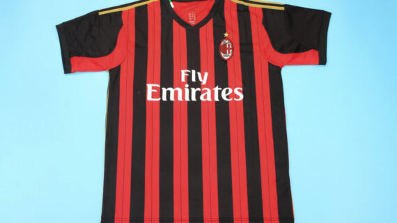 Shirt Front - AC Milan 2013-2014 Home Short-Sleeve Jersey