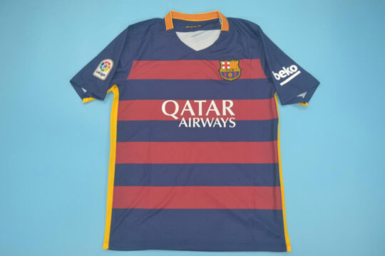 Shirt Front - Barcelona 2015-2016 Home Short-Sleeve Jersey