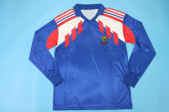 Shirt Front, France 1990-1992 Home Long-Sleeve Jersey