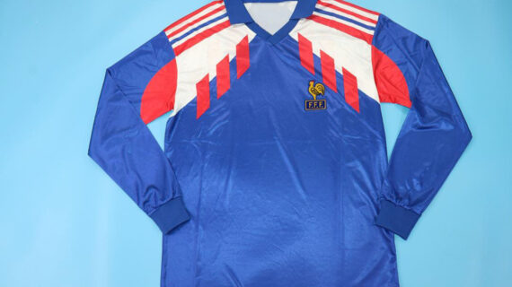 Shirt Front, France 1990-1992 Home Long-Sleeve Jersey