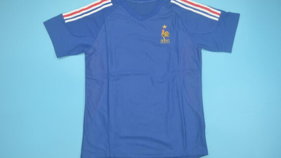 Shirt Front - France 2002-2004 Home Short-Sleeve Jersey