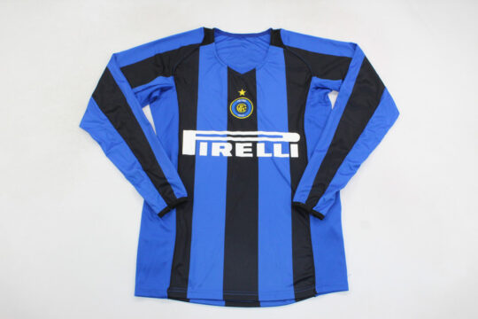 Shirt Front - Inter Milan 2004-2005 Home Long-Sleeve Jersey