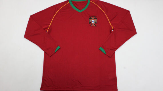 Shirt Front - Portugal 2006-2008 Home Long-Sleeve Jersey