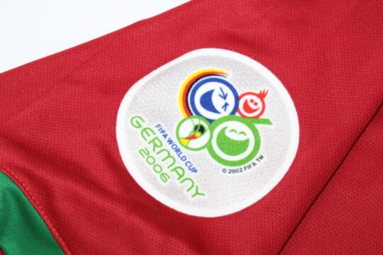 2006 World Cup Patch - Portugal 2006-2008 Home Short-Sleeve Jersey