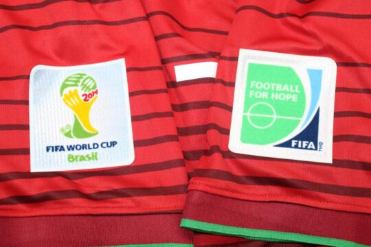 2014 World Cup Patch - Portugal 2014-2016 Home Short-Sleeve Jersey