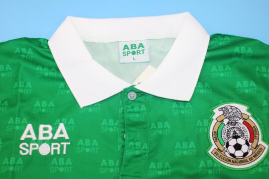 Shirt Collar Front - Mexico 1995 Home Short-Sleeve Jersey