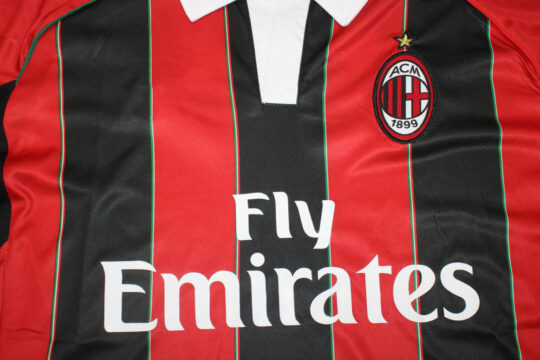 Shirt Front Closeup - AC Milan 2012-2013 Home Short-Sleeve Jersey