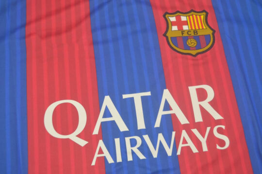 Shirt Front Closeup - Barcelona 2016-2017 Home Short-Sleeve Jersey