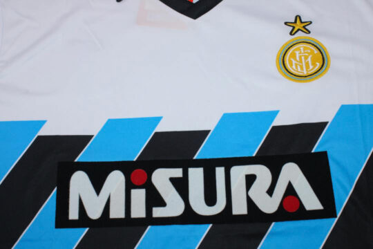 Shirt Front Closeup, Inter Milan 1990-1991 Away Short-Sleeve Jersey