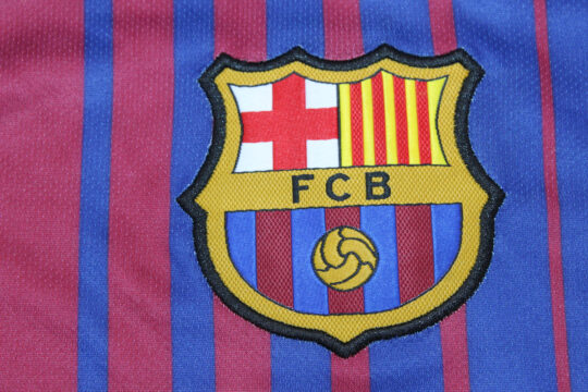 Barcelona Emblem - Barcelona 2017-2018 Home Short-Sleeve Jersey