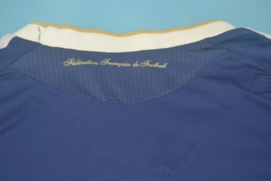 Shirt Collar Back - France 2009-2011 Home Short-Sleeve Jersey