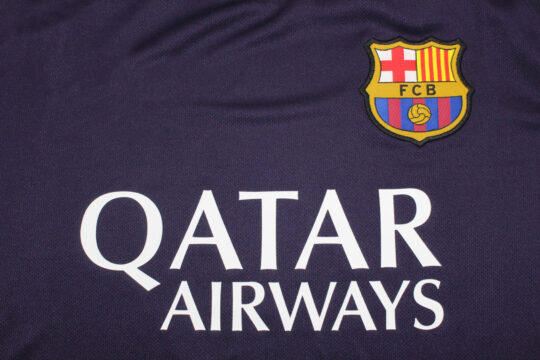 Shirt Front Closeup - Barcelona 2016-2017 Away Long-Sleeve Jersey