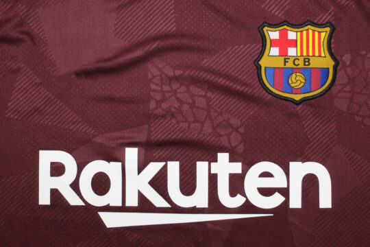 Shirt Front Closeup - Barcelona 2017-2018 Third Short-Sleeve Jersey