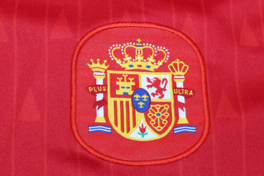 Spain Emblem, Spain 1994 Home Short-Sleeve Jersey