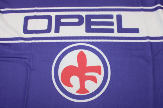 Shirt Front Closeup - Fiorentina 1984-1985 Home Short-Sleeve Kit