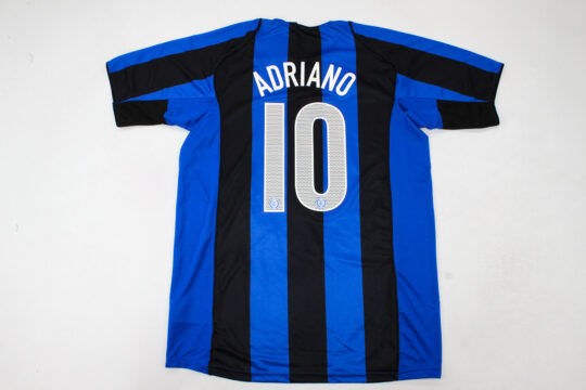 Adriano Nameset - Inter Milan 2004-2005 Home Short-Sleeve Jersey