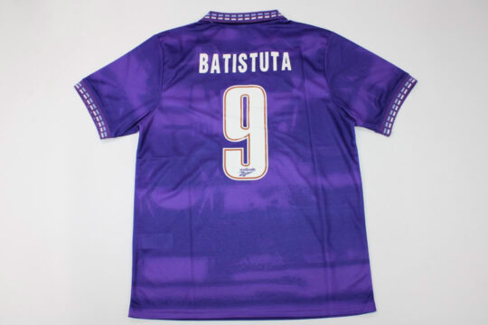 Batistuta Nameset - Fiorentina 1994-1995 Home Short-Sleeve Jersey