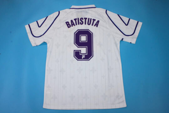 Batistuta Nameset - Fiorentina 1997-1998 Away Short-Sleeve Jersey