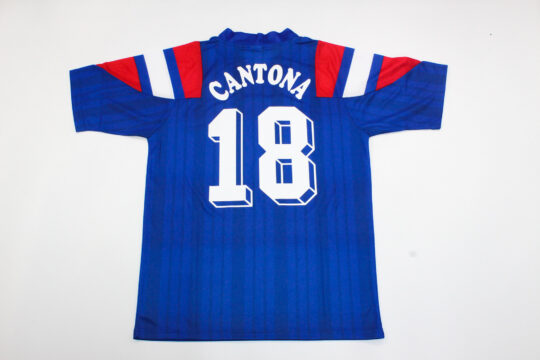 Cantona Nameset, France 1992-1993 Home Long-Sleeve Jersey