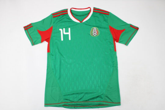 Chicharito Nameset Front - Mexico 2010 Home Short-Sleeve Jersey