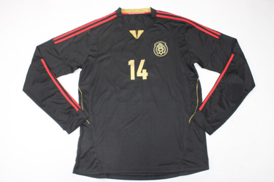 Chicharito Nameset Front - Mexico 2011-2013 Away Long-Sleeve Jersey