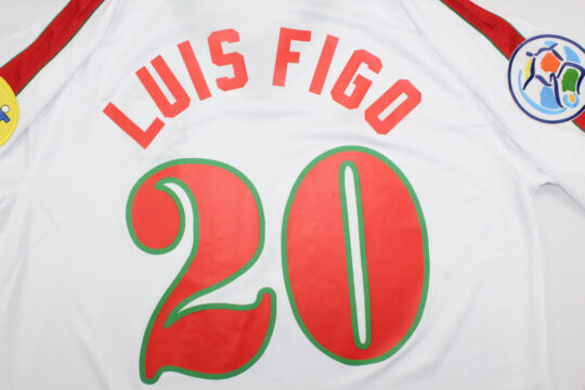 Figo Nameset - Portugal 1996 Away Short-Sleeve Jersey