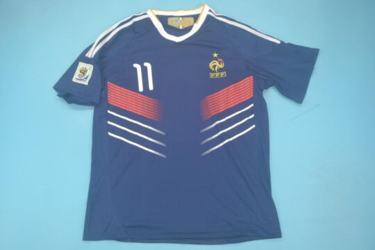 Gignac Nameset Front - France 2009-2011 Home Short-Sleeve Jersey