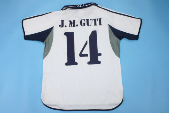 Guti Nameset - Real Madrid 2000-2001 Home Short-Sleeve Jersey