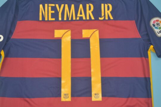 Neymar Nameset - Barcelona 2015-2016 Home Short-Sleeve Jersey