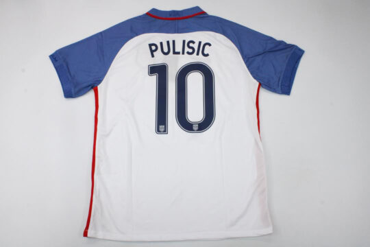 Pulisic Nameset - USA 2016-2017 Home Short-Sleeve Jersey