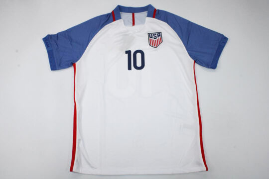 Pulisic Nameset Front - USA 2016-2017 Home Short-Sleeve Jersey