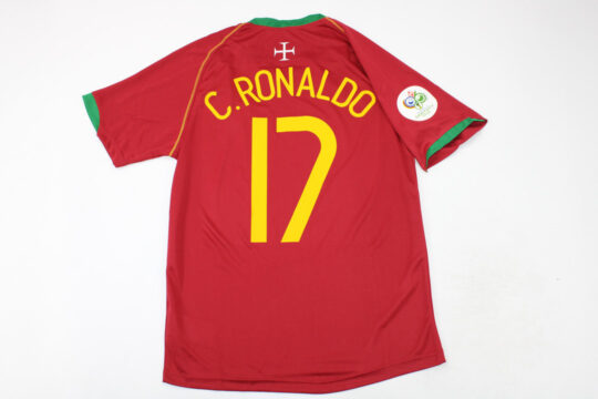 Ronaldo Nameset - Portugal 2006-2008 Home Short-Sleeve Jersey