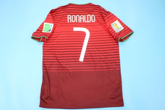 Ronaldo Nameset - Portugal 2014-2016 Home Short-Sleeve Jersey