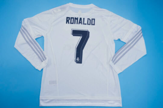 Ronaldo Nameset - Real Madrid 2015-2016 Home Long-Sleeve Jersey