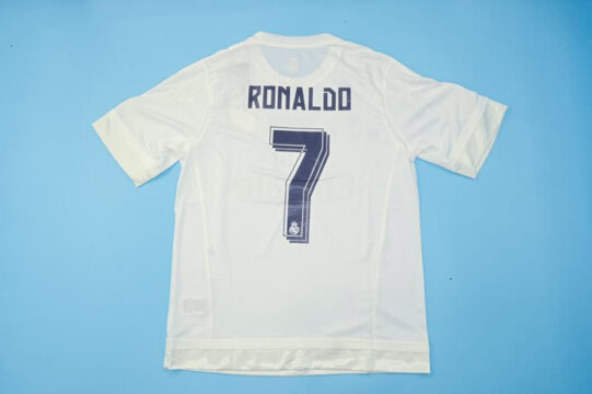 Ronaldo Nameset - Real Madrid 2015-2016 Home Short-Sleeve Jersey